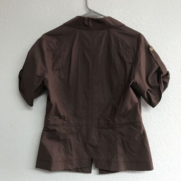 White House Black Market Brown Utility Jacket - Picture 4 of 12
